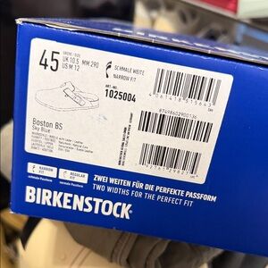 Birkenstock Boston Clogs in Sky Blue 12